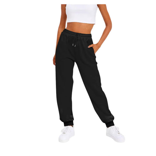 Women's comfortable jogging pants with elastic waistband and side pockets Chic & Stil