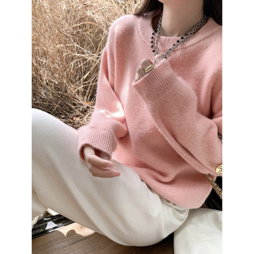 Pull en maille confortable pour femmes à coupe surdimensionnée Chic & Stil