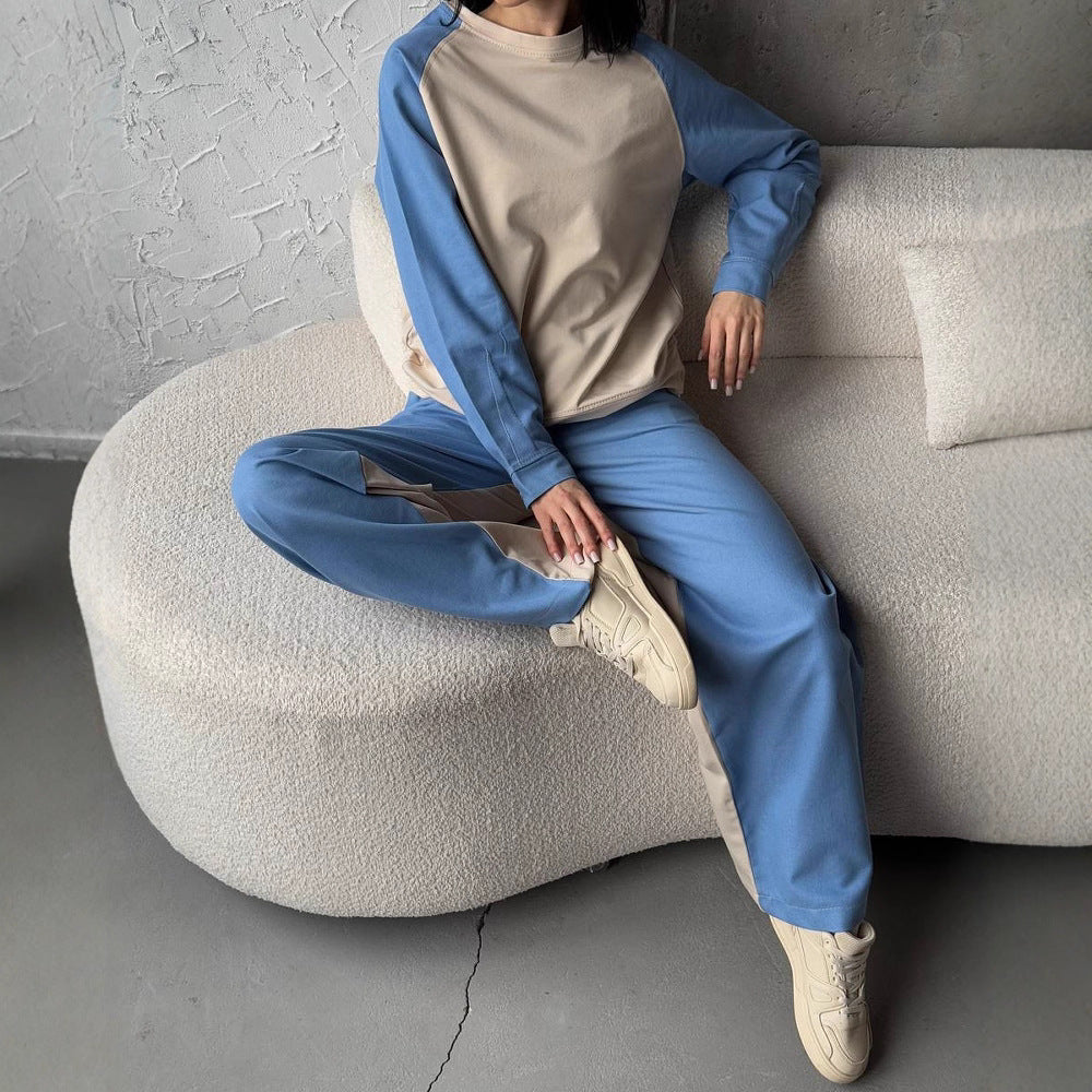 Sport leisure set for women with contrasting sleeves and soft materials Lune London