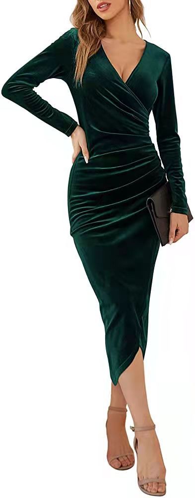 Wrap dress for women with a flattering cut and an elegant V-neck Lune London