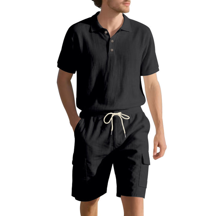 Men's Polo and Cargo Shorts Set Lune London