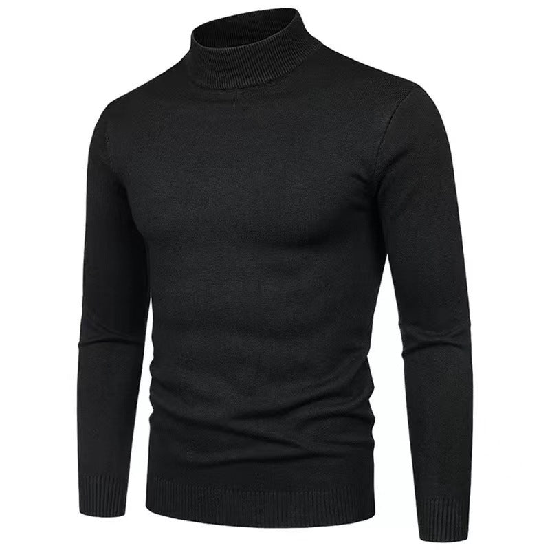 High-quality knitted turtleneck pullover for men with a fine texture Lune London