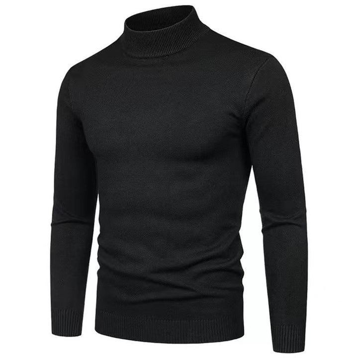 High-quality knitted turtleneck pullover for men with a fine texture Lune London