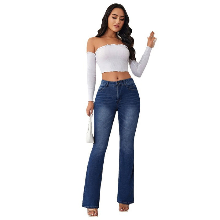 Women's Flared Jeans with High Waist and Comfortable Fit Lune London