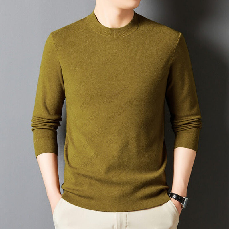 Elegant crew neck sweater for men in high-quality cotton blend Lune London