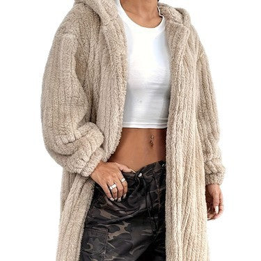 Lune London long plush women's jacket
