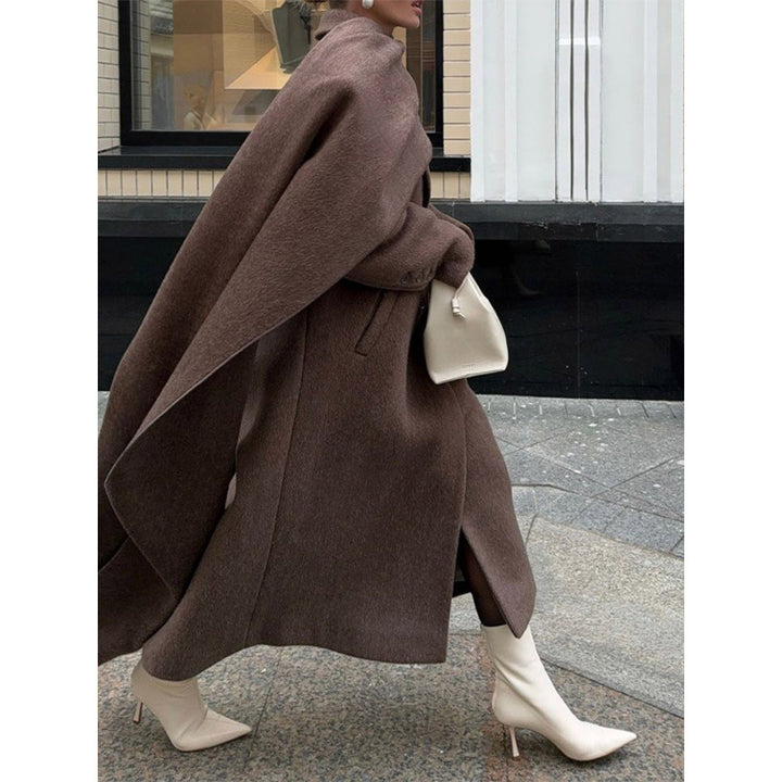 Plus size ladies wrap coat Lune London