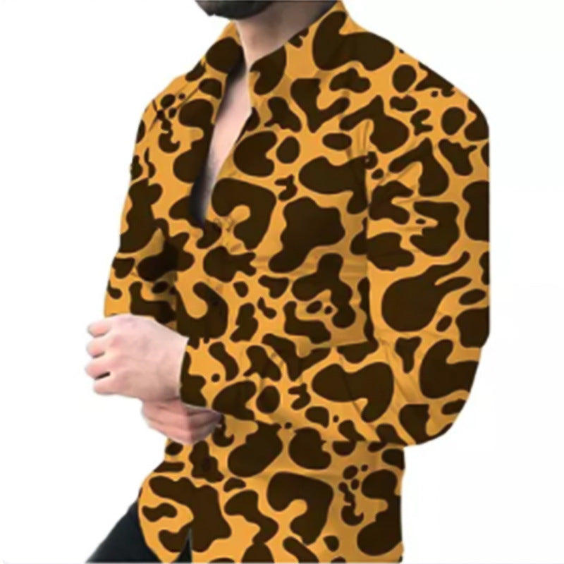 Shirt for men with a striking animal pattern Amarae