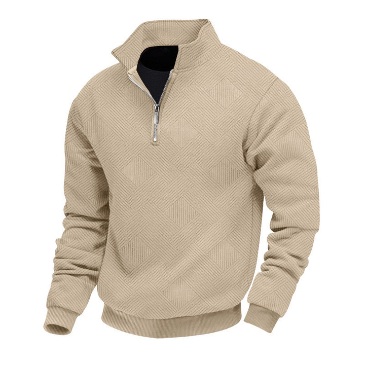 Fine knit pullover for men with high collar Lune London