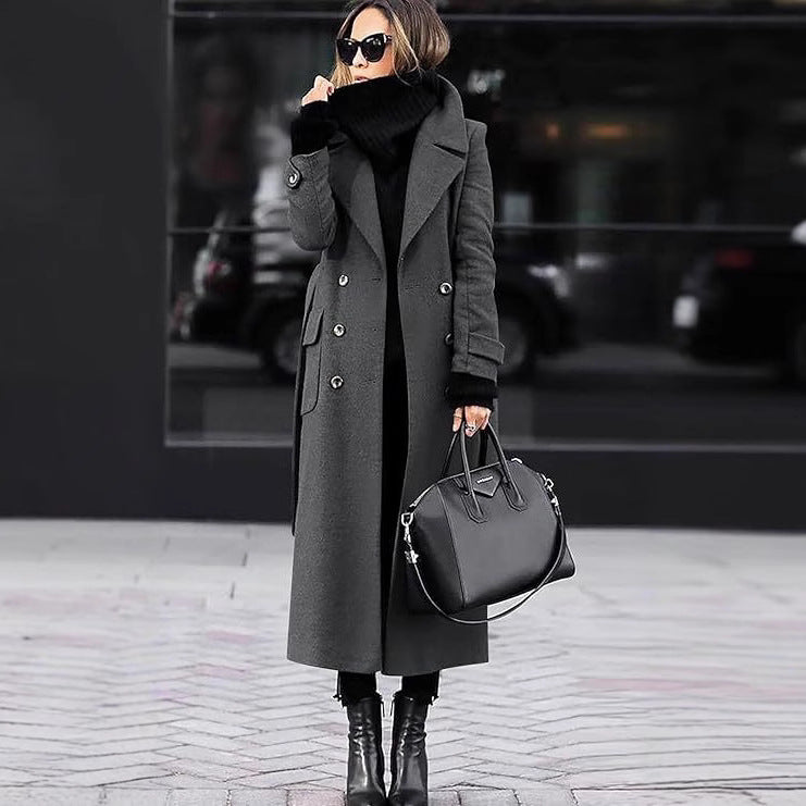 Ladies elegant wool coat Lune London