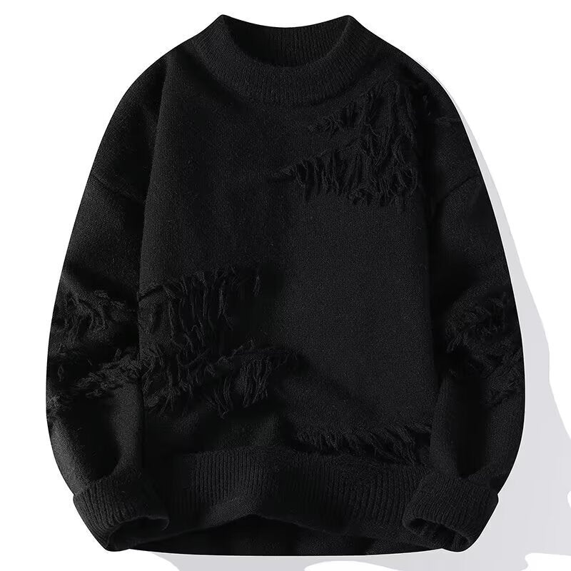 Ladies comfortable sweatshirt with unique fringe details Lune London