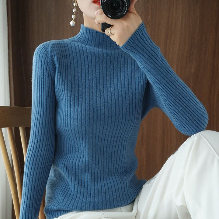 Pull à col roulé élégant et flatteur pour la silhouette Chic & Stil