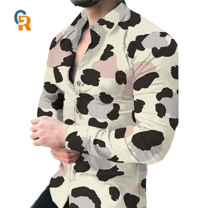 Shirt for men with a striking animal pattern Amarae