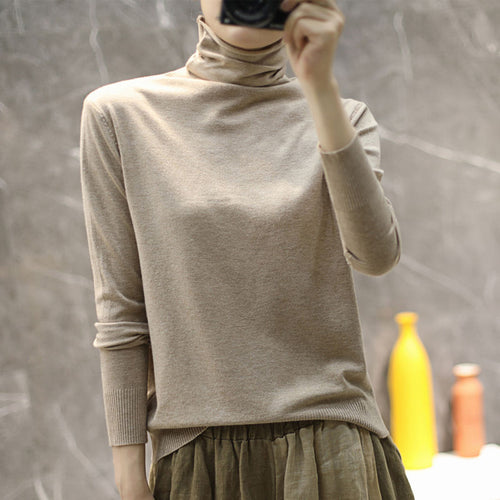 Pull col roulé de haute qualité pour femmes Chic & Stil