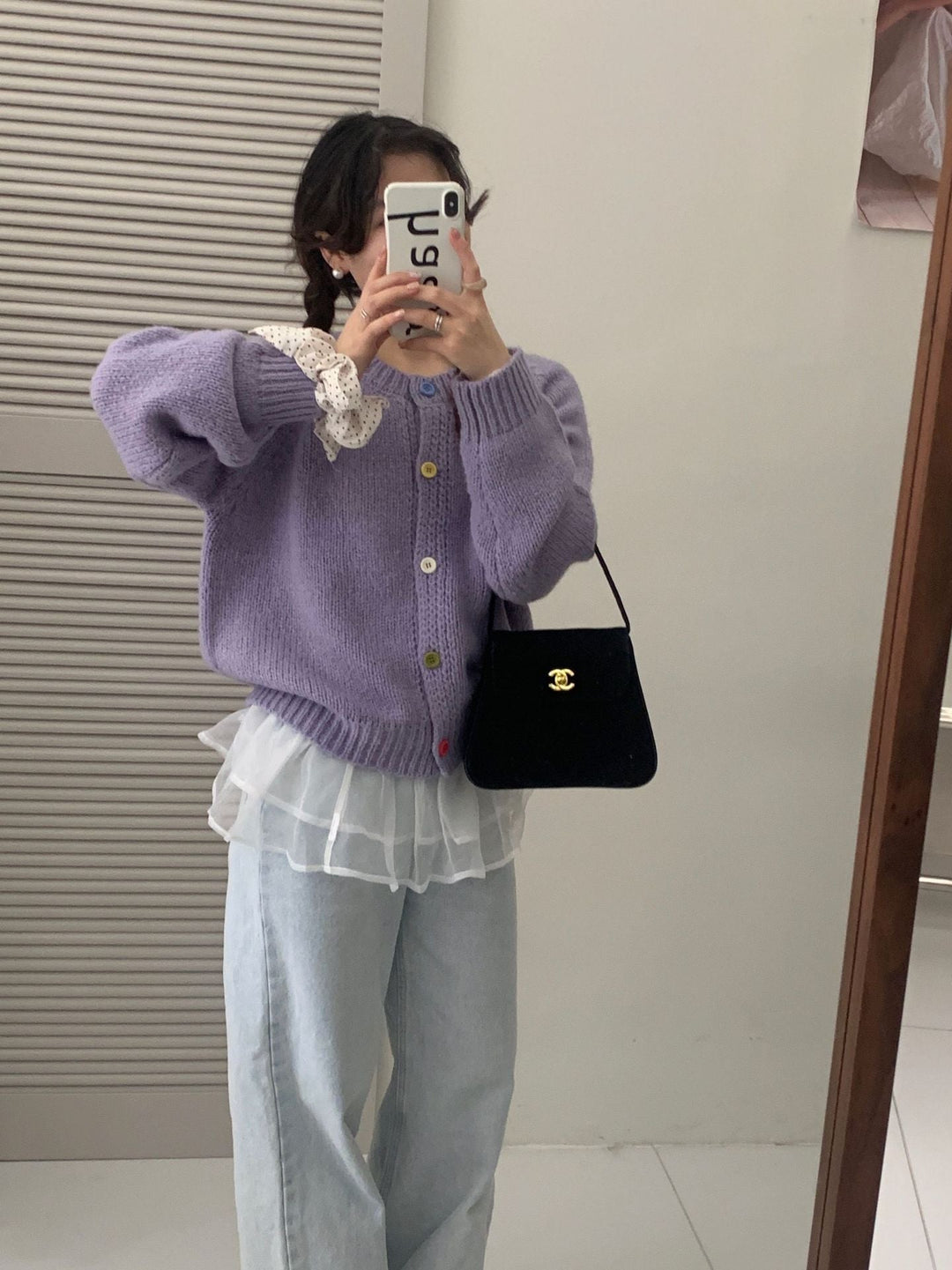 Women's Cozy Pullover with Colorful Buttons and Casual Cut Lune London
