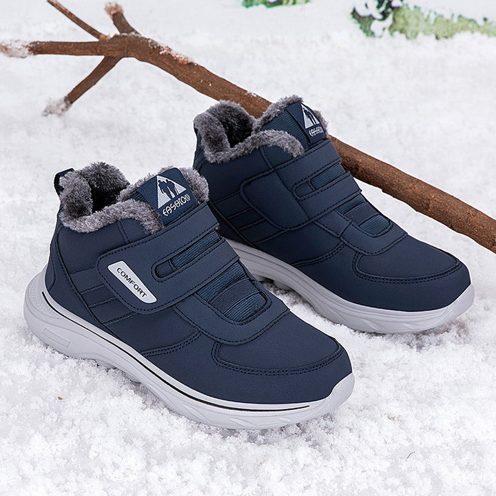Insulated winter sneakers for women with a convenient velcro closure and a soft inner lining Lune London