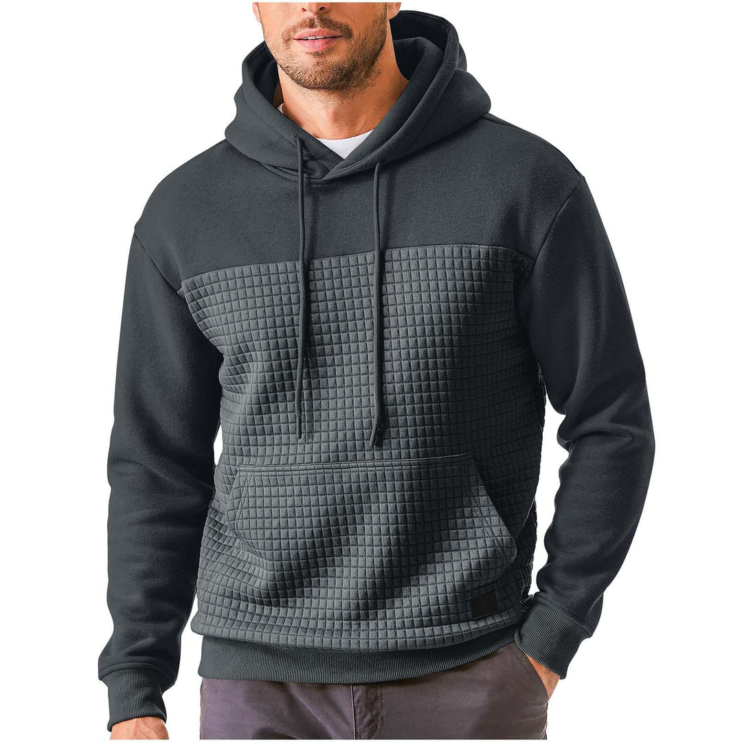 Men's hoodie with textured upper material Lune London