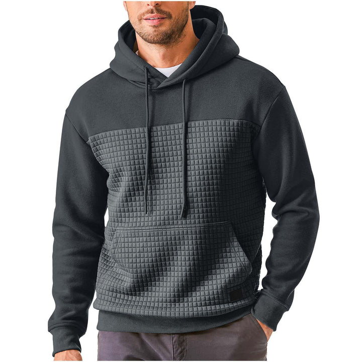 Men's hoodie with textured upper material Lune London