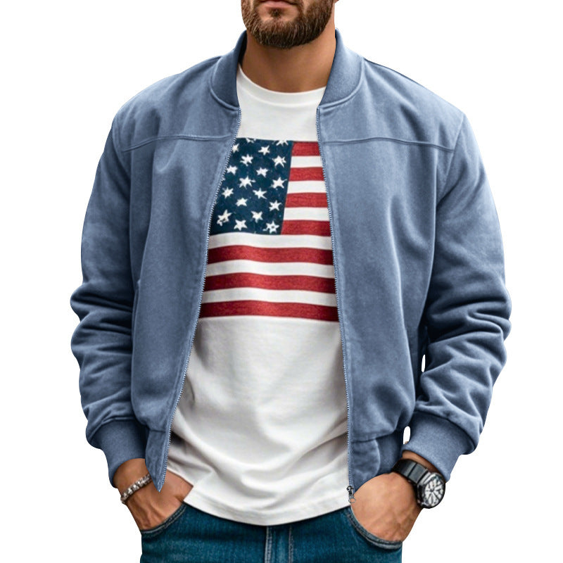 Stylish bomber jacket for men with practical pockets and soft inner lining Lune London