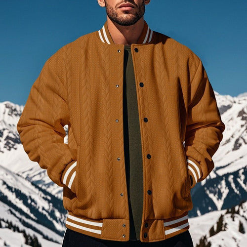 Versatile knit jacket for men sporty chic style