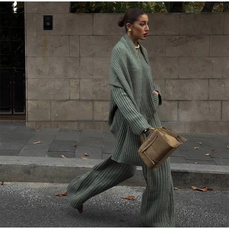 Jupe en tricot pour femmes avec structure côtelée Chic & Stil