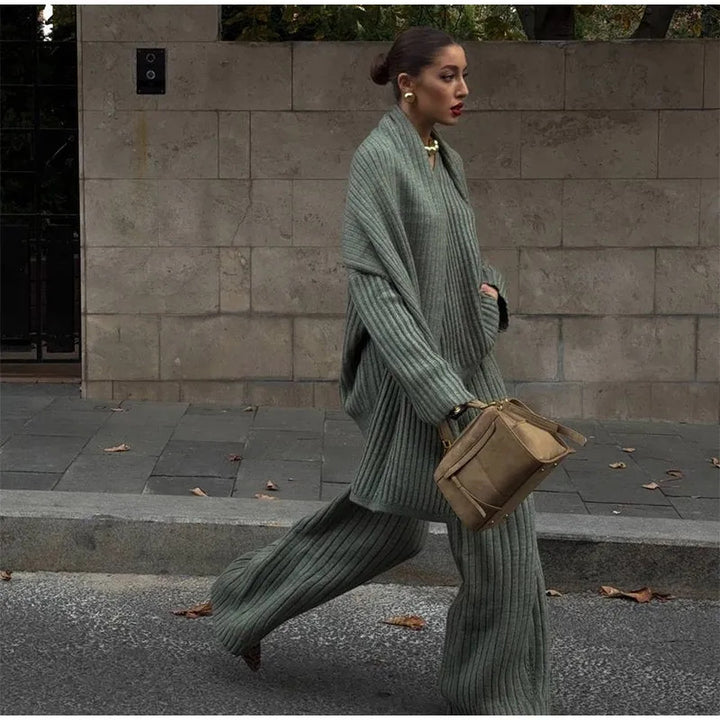 Jupe en tricot pour femmes avec structure côtelée Chic & Stil