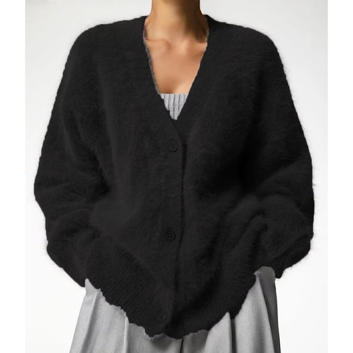 Women's cozy cardigan with button closure and loose fit Lune London