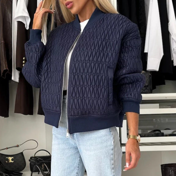 Quilted bomber jacket for women Lune London