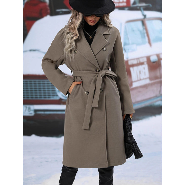 Lune London Double-Breasted Wool Coat for Women