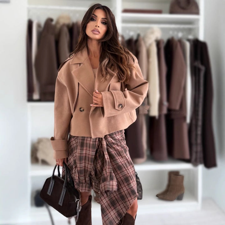 Ladies Elegant Short Wool Jacket Lune London