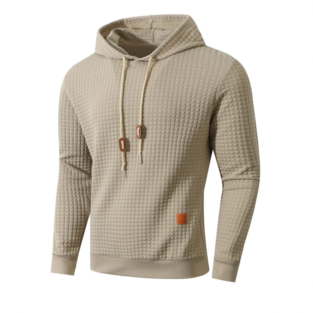 Men's hoodie with textured design Lune London