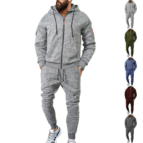 Two-piece sports training outfit for men with practical pockets and elastic waistband Chic und Stil