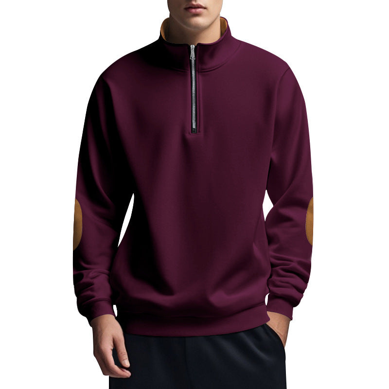 Men's functional pullover with high collar and zipper Chic and style