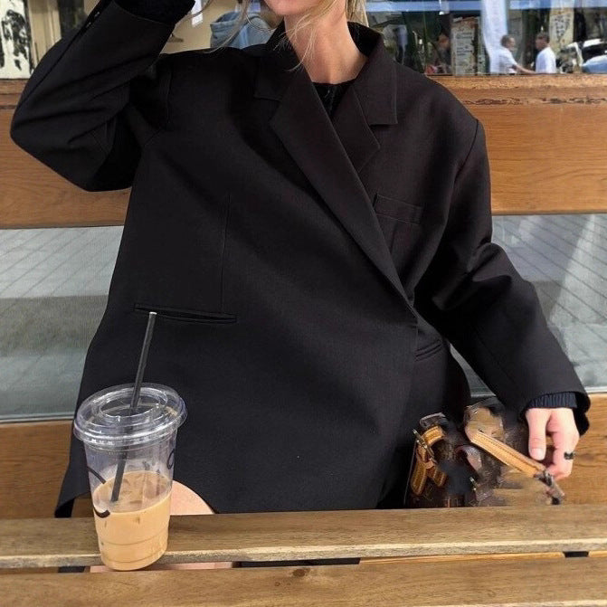 Oversized Blazer Jacket for Women with Practical Pockets Lune London