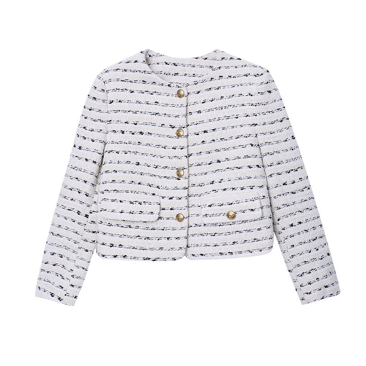 Ladies elegant bouclé jacket with decorative buttons Chic & Stil