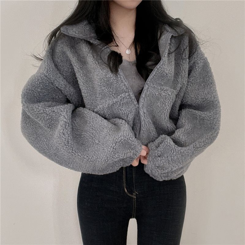 Women Oversized Fleece Jacket Chic & Stil