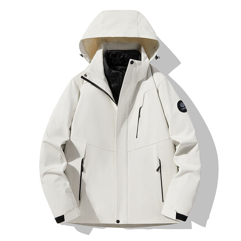 Men's triple combinable functional jacket with detachable quilted vest Amarae
