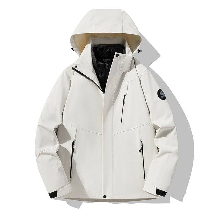 Men's triple combinable functional jacket with detachable quilted vest Amarae