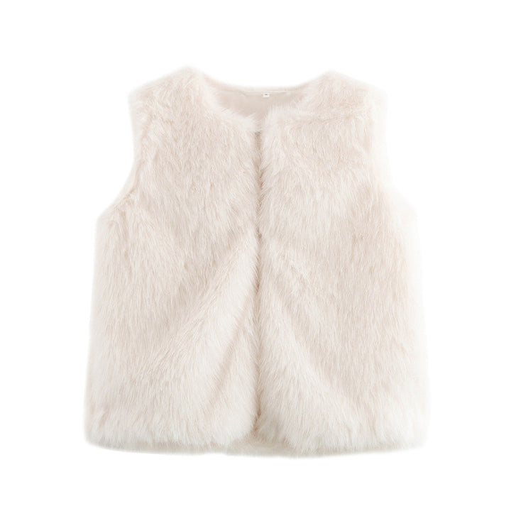 Ladies Chic and Fashion Faux Fur Gilet