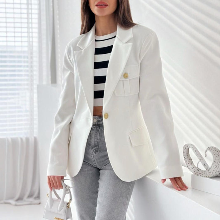 Veste féminine avec poches pratiques et détails de boutons élégants Chic & Stil