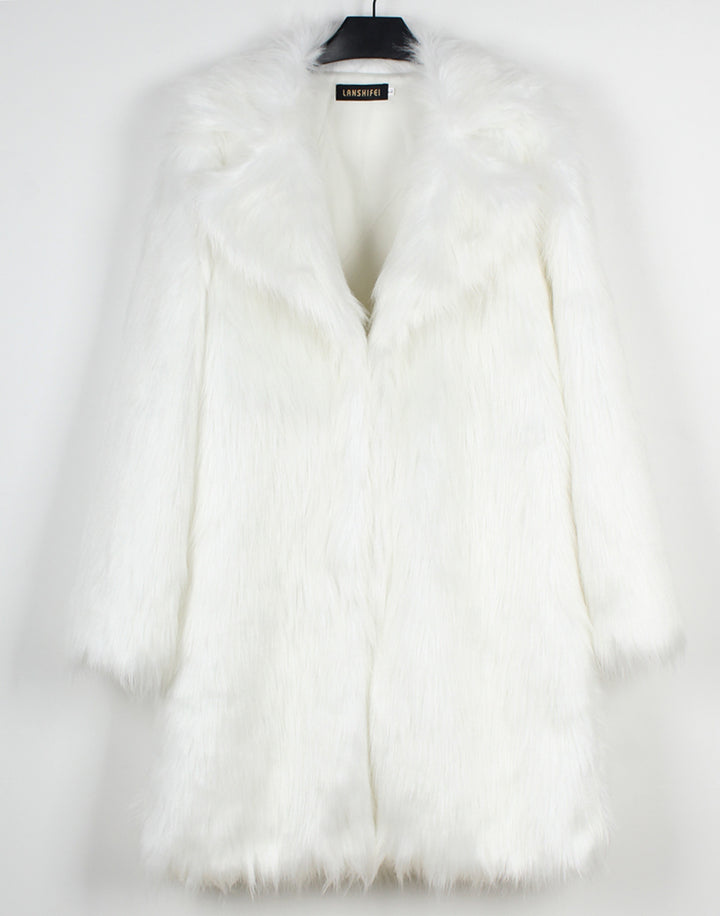 Faux fur jacket for women with elegant cut Lune London