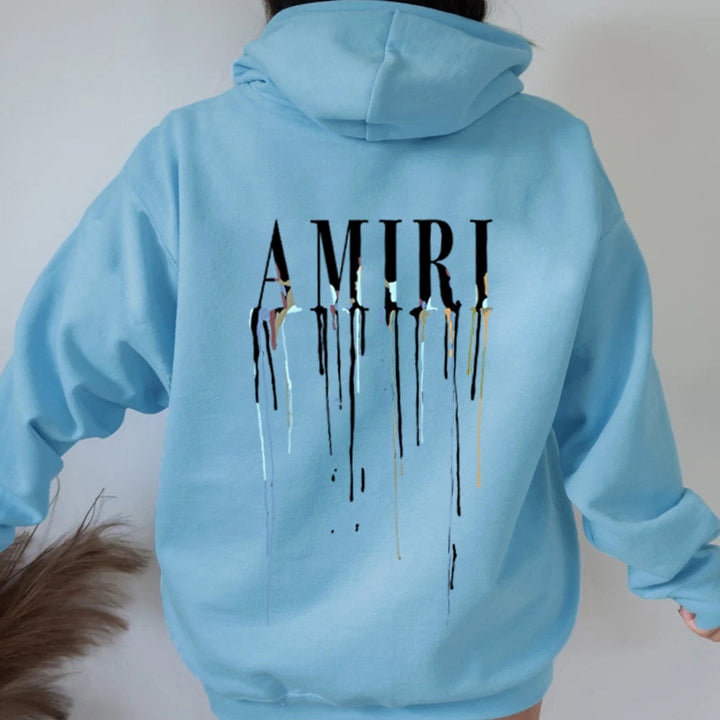 Ladies' hoodie with artistic print Lune London
