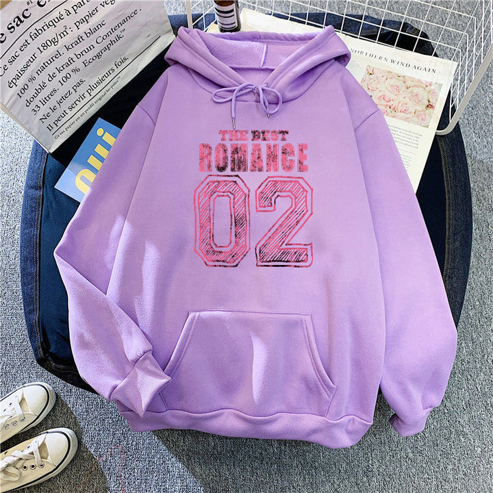 Women's casual hoodie with stylish print Chic & Stil