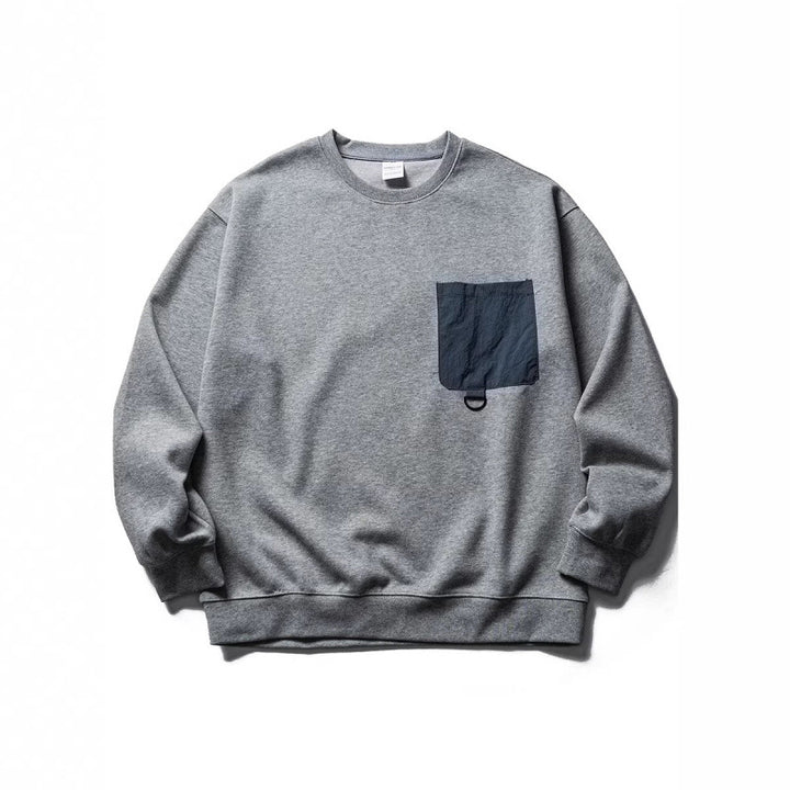 Unisex Oversize Sweatshirt with contrasting chest pocket and D-ring Amarae