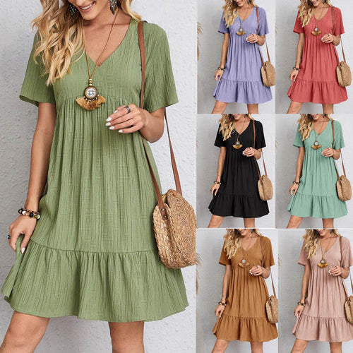 Amarae V-neck Midi Dress for Women