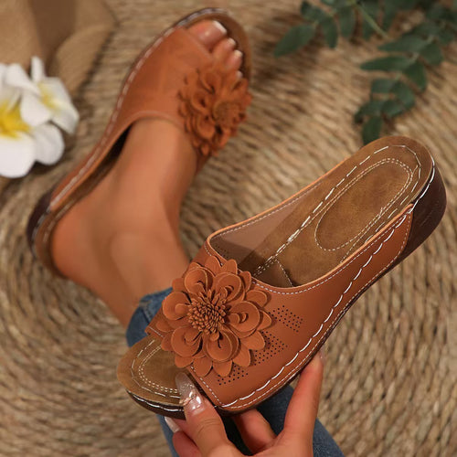 Floral slide sandals for women Amarae