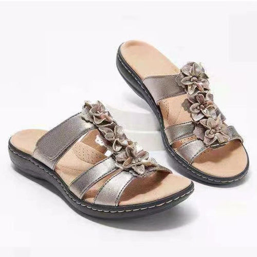 Elegant sandals for ladies with floral details Amarae