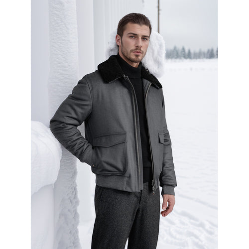 Trendy and warm motorcycle jacket for men Amarae