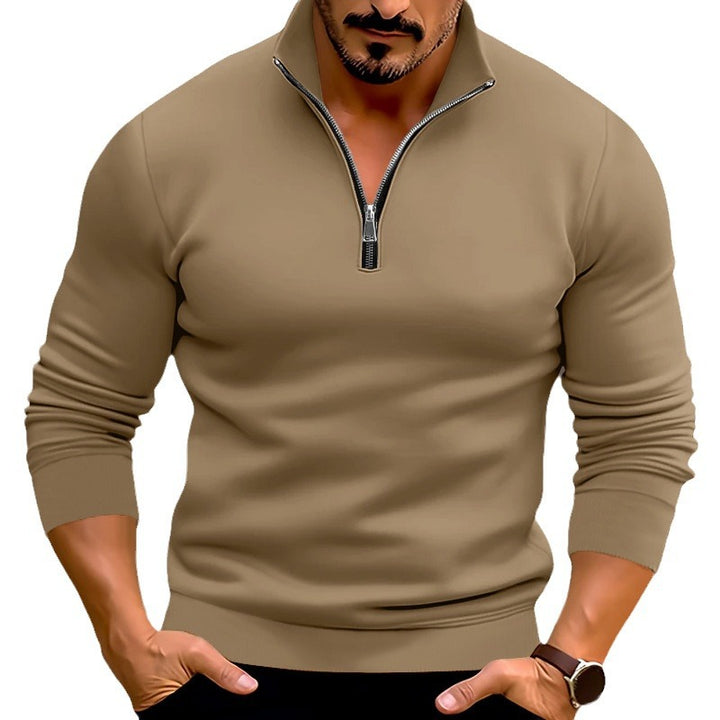 Men's sweatshirt with half zipper Lune London