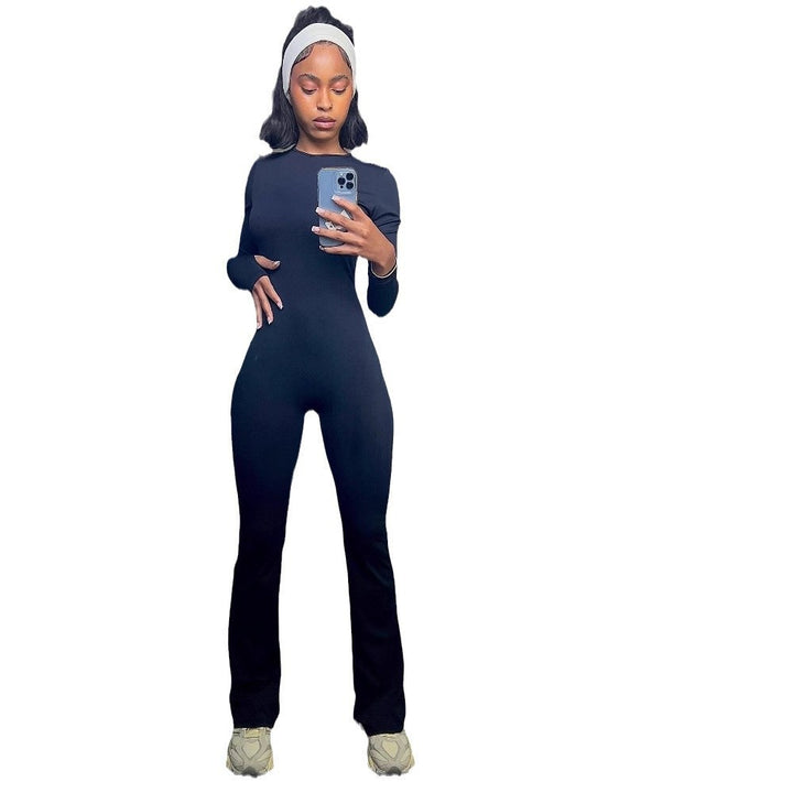 Lune London long sleeve women's sports jumpsuit with fluid design